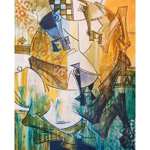 Ashkal, 24 x 30 Inch, Acrylic on Canvas, Figurative Painting, AC-ASH-330